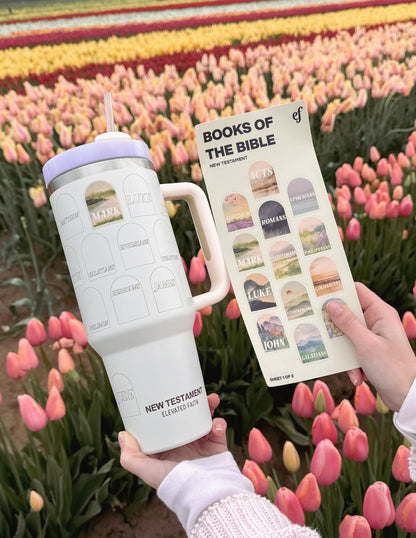 Elevated Faith NT Bible Checklist 40 oz Tumbler