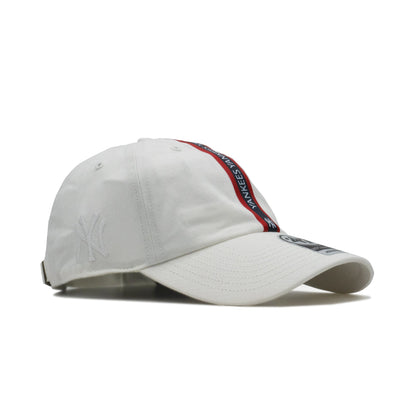 47 Brand Men's Ny Yankees Triple Stripe Clean Up Strapback Cap