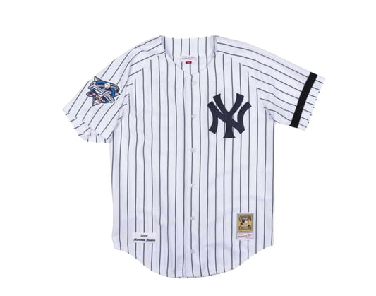 Mitchell & Ness Authentic New York Yankees 2000 WS Mariano Rivera Men Jersey White/Navy Pinstripe