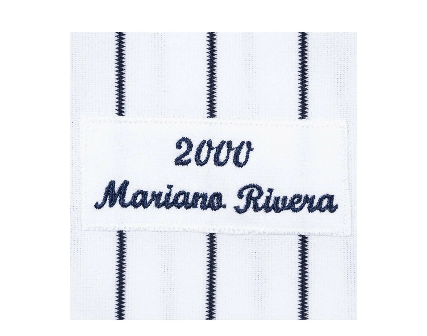 Mitchell & Ness Authentic New York Yankees 2000 WS Mariano Rivera Men Jersey White/Navy Pinstripe
