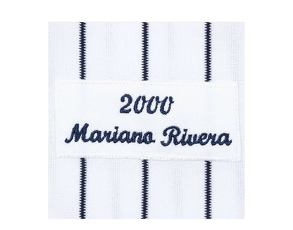 Mitchell & Ness Authentic New York Yankees 2000 WS Mariano Rivera Men Jersey White/Navy Pinstripe