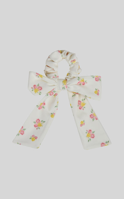 Toddler Girls Ruffle Dress & 3" Short & Bow Scrunchie