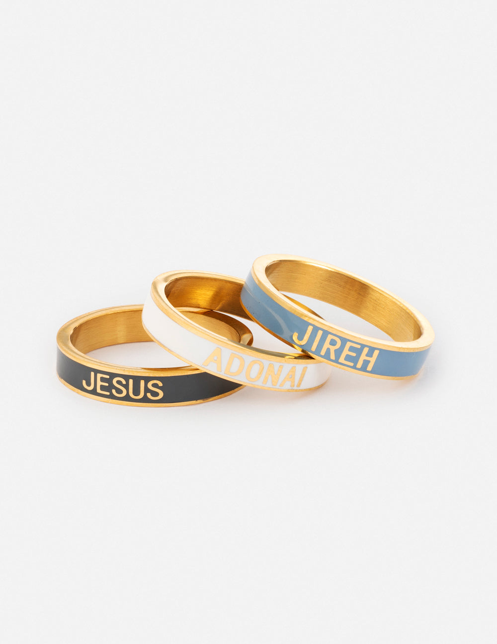 Elevated Faith Names of God Enamel Ring Set