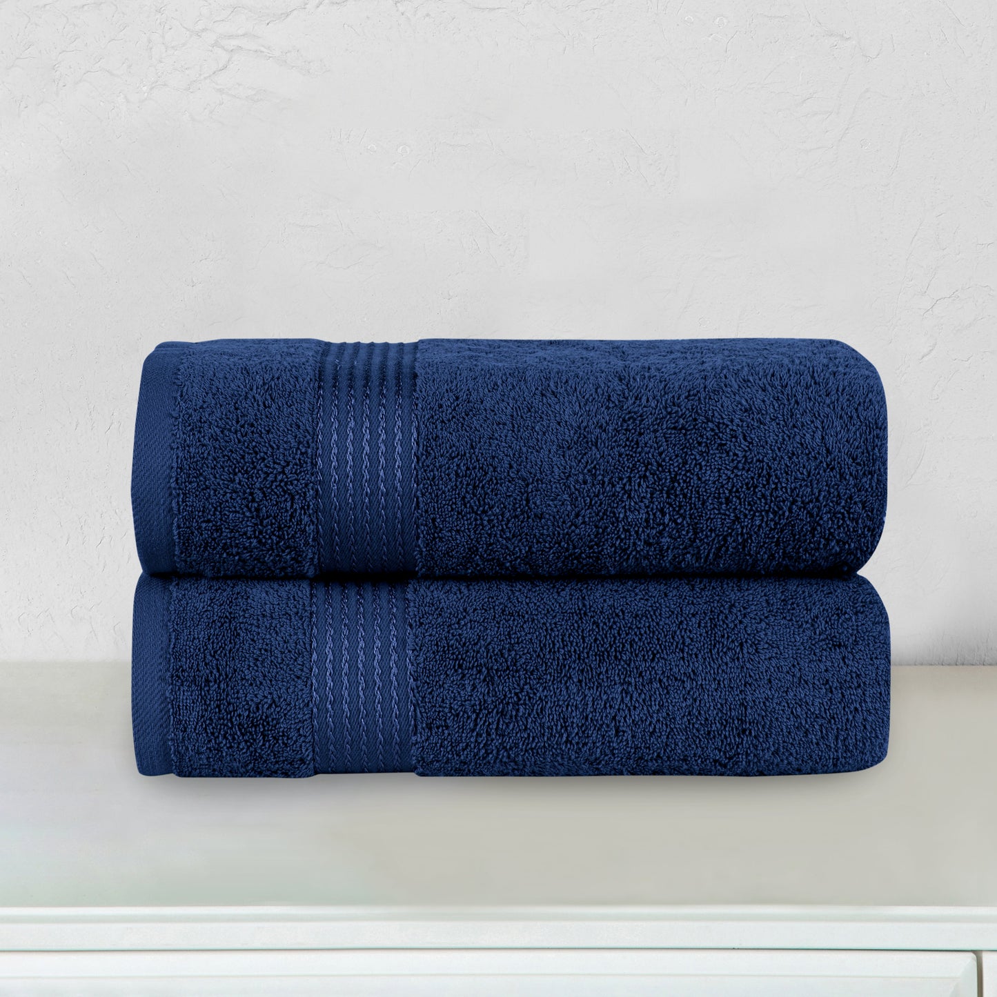 Elegant Comfort 2 Pack Premium Turkish Cotton Bath Towel Set, 27 x 54 inch