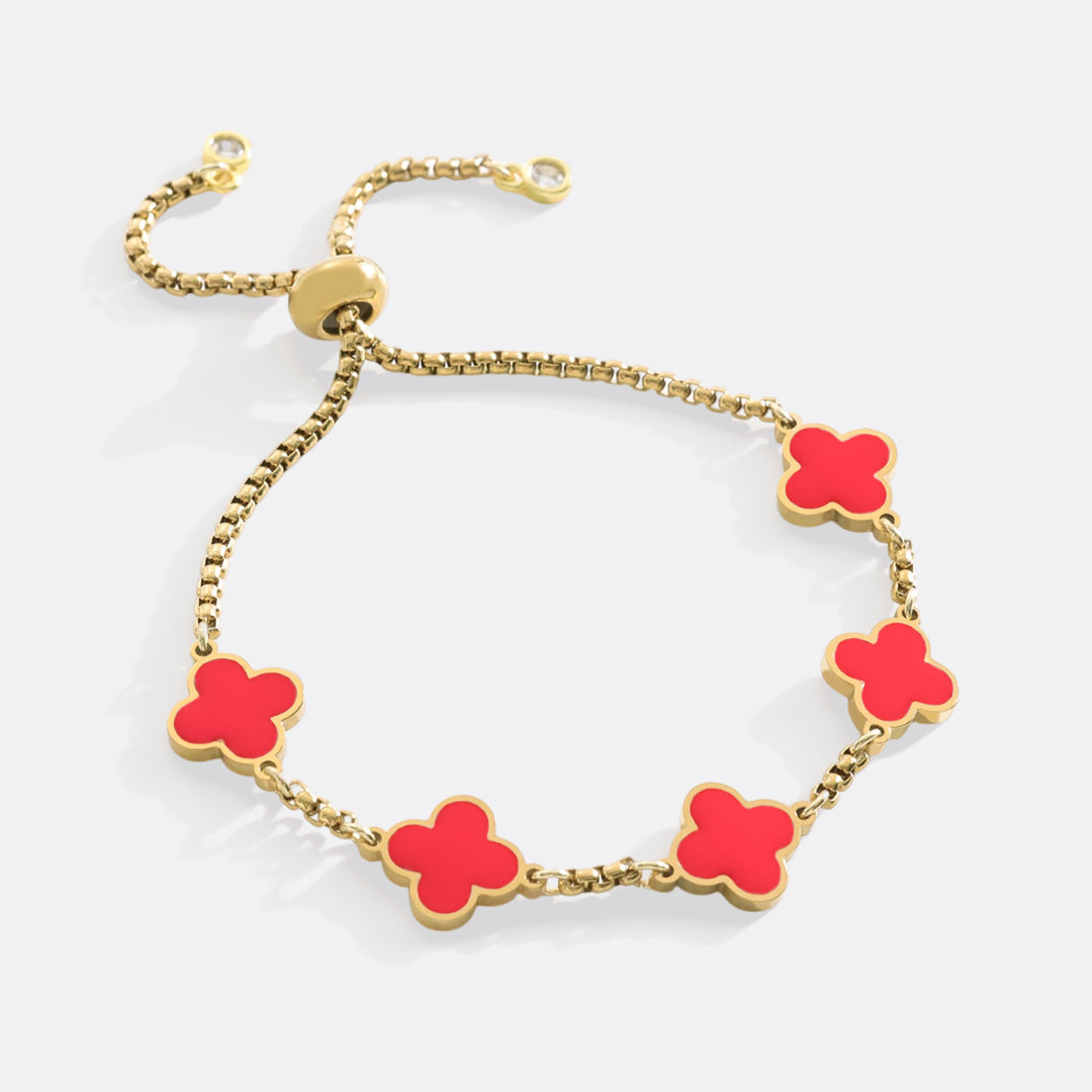 Mint & Lily Clover Enamel Bracelet
