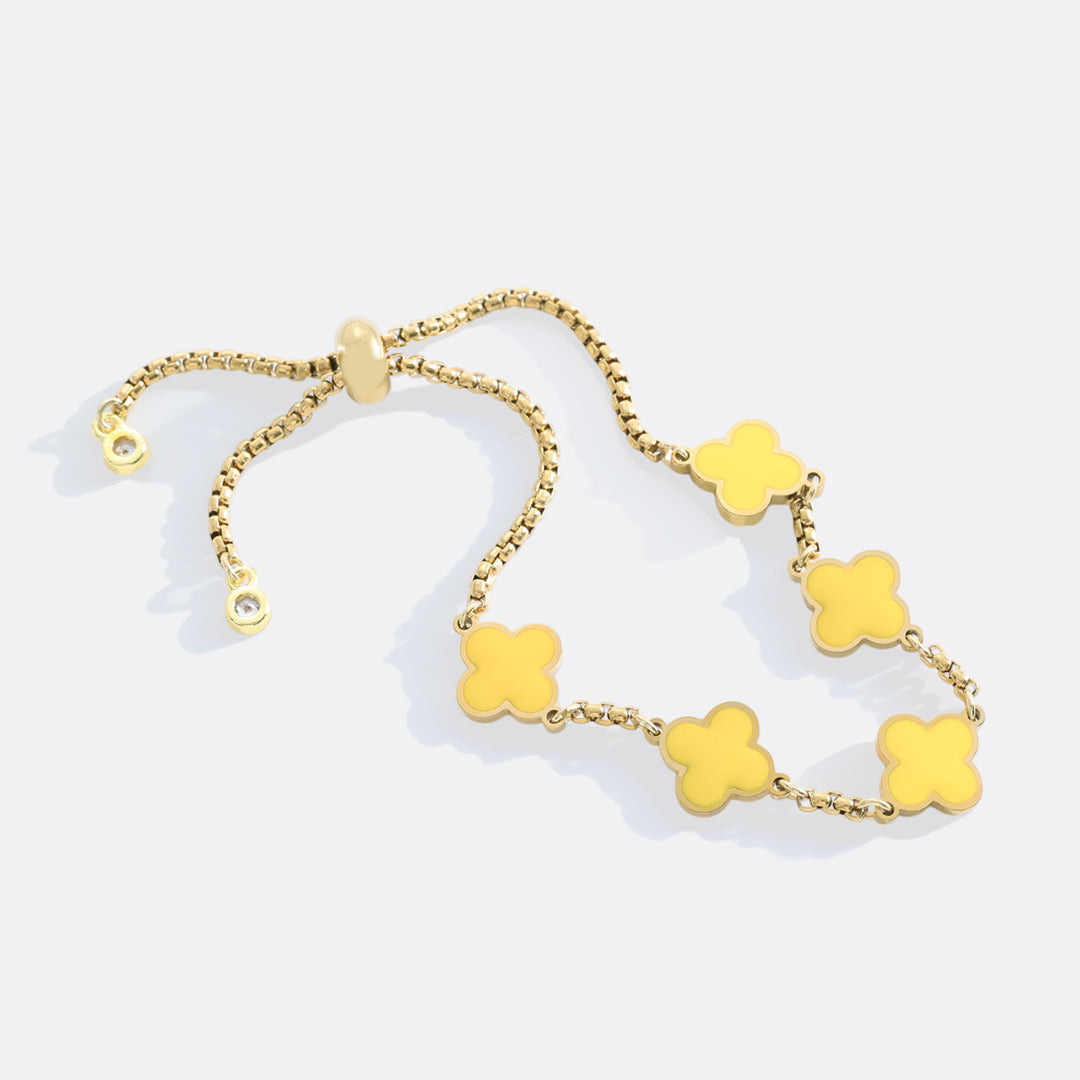 Mint & Lily Clover Enamel Bracelet