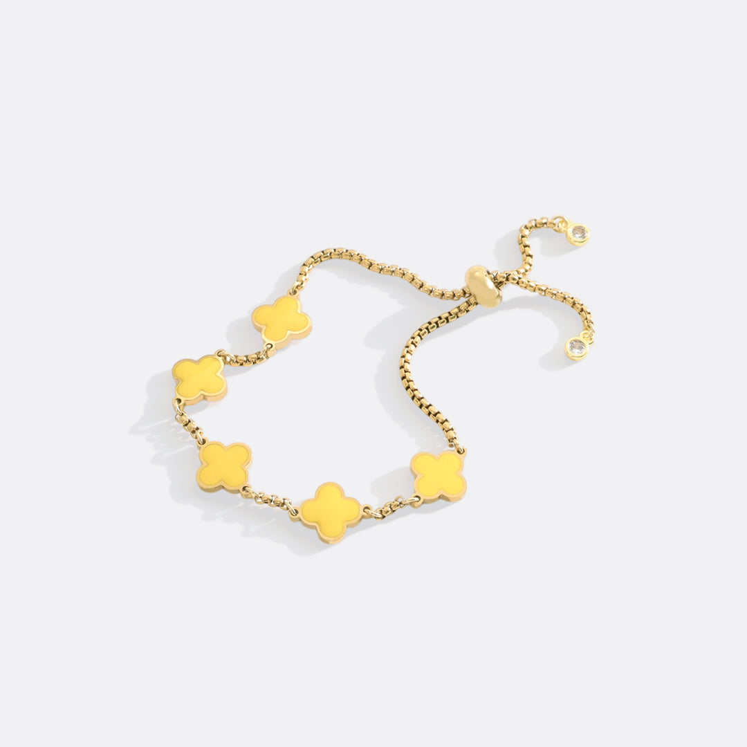 Mint & Lily Clover Enamel Bracelet