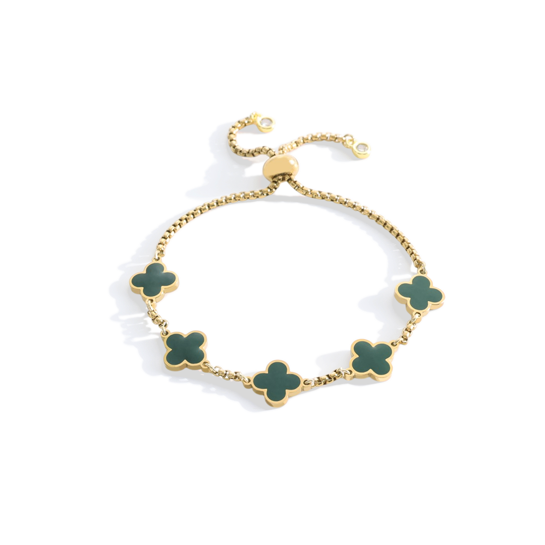 Mint & Lily Clover Enamel Bracelet