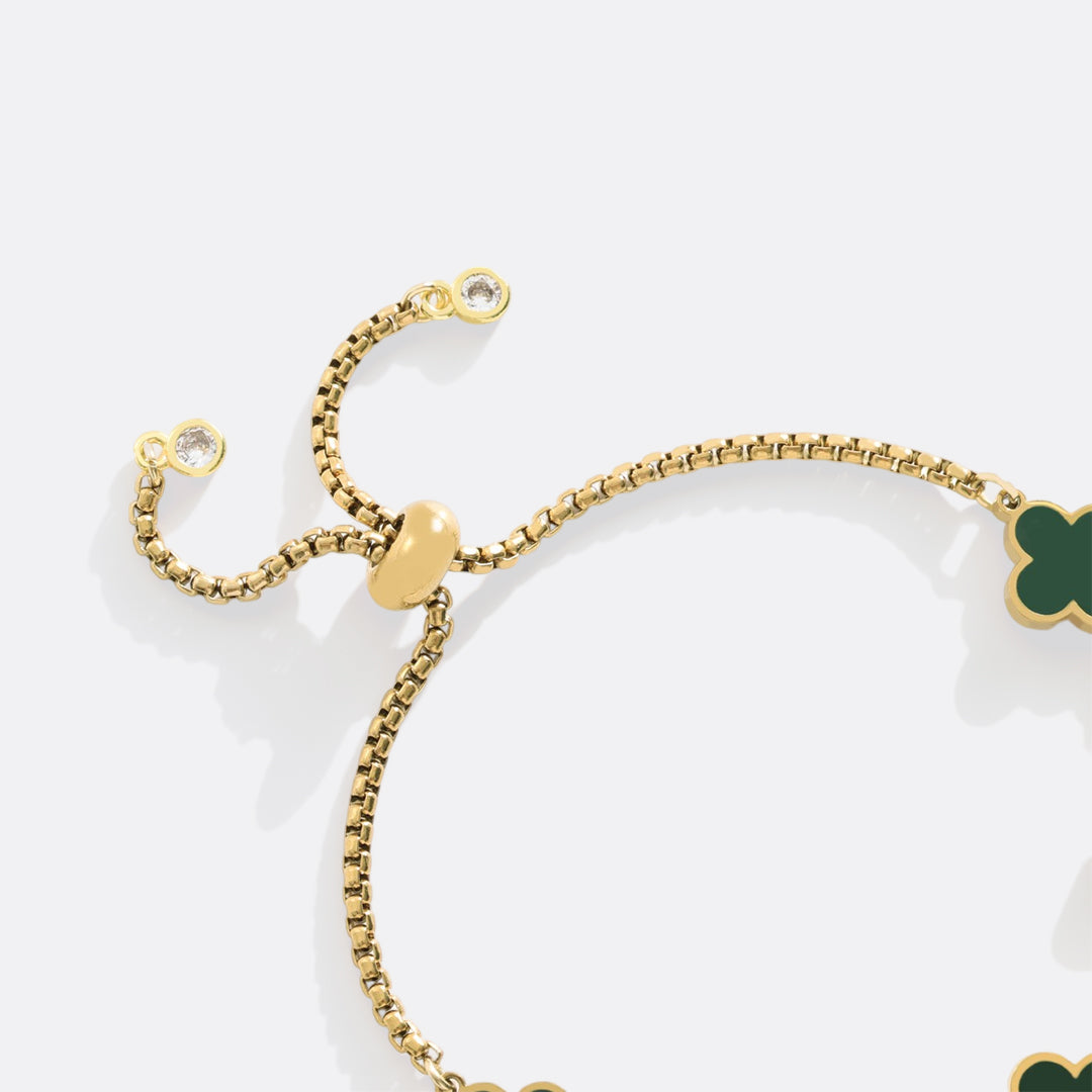 Mint & Lily Clover Enamel Bracelet