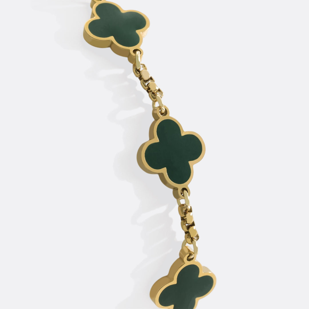 Mint & Lily Clover Enamel Bracelet