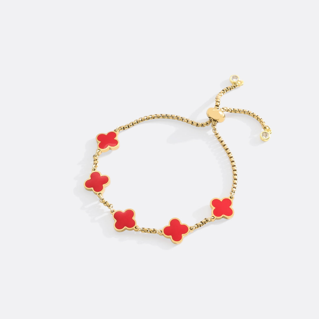 Mint & Lily Clover Enamel Bracelet