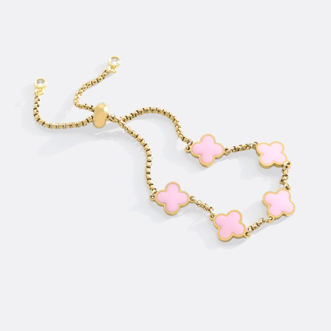 Mint & Lily Clover Enamel Bracelet