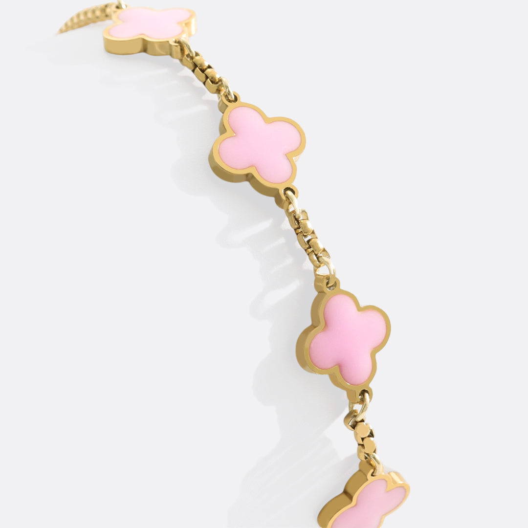 Mint & Lily Clover Enamel Bracelet