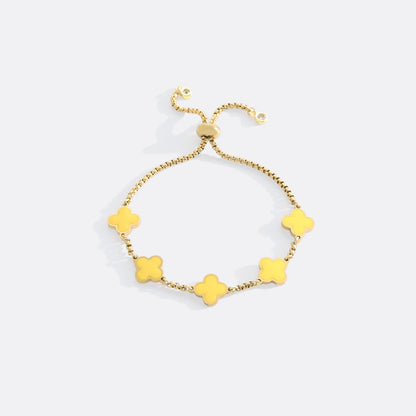 Mint & Lily Clover Enamel Bracelet
