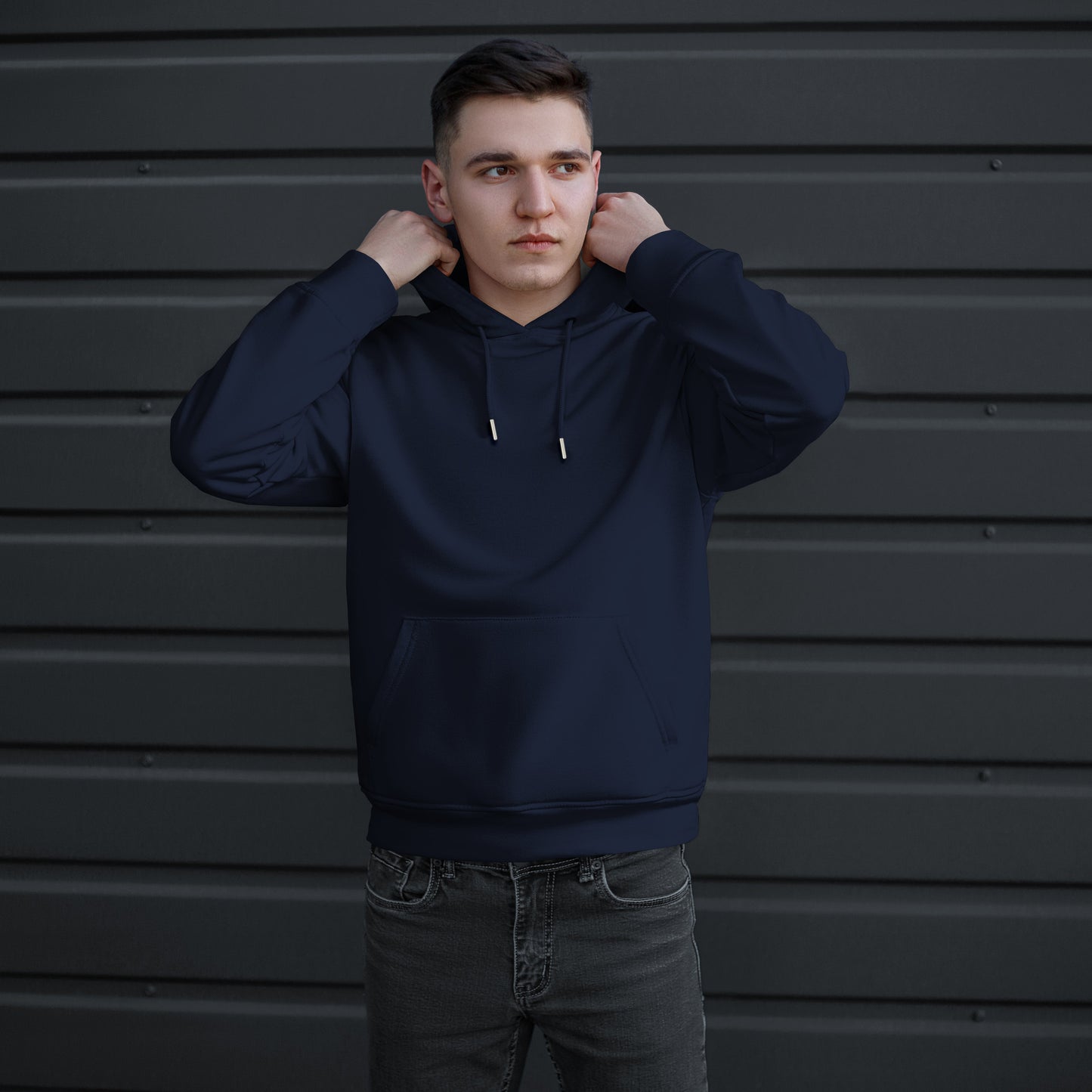 Elegant Comfort Men Casual Cotton Hoodie