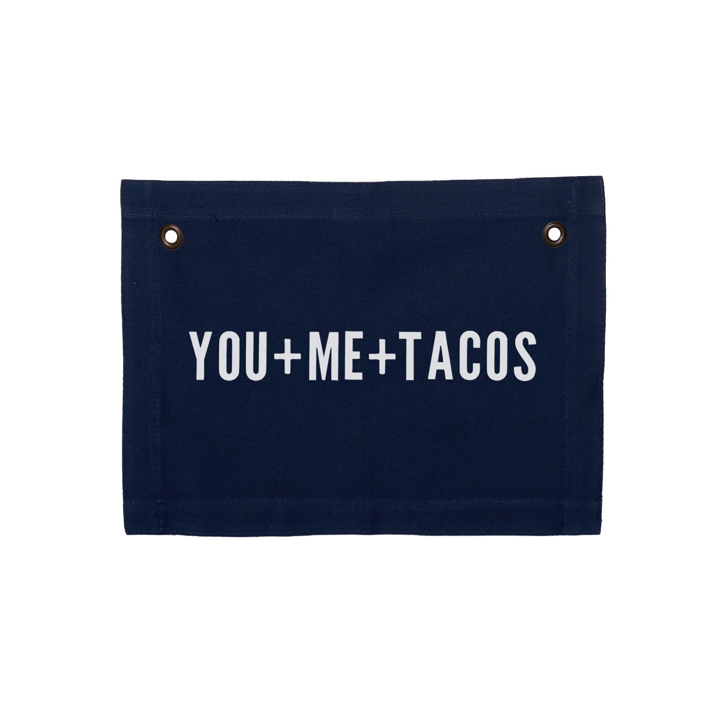 Frankie Jean You+Me+Tacos Small Canvas Flag