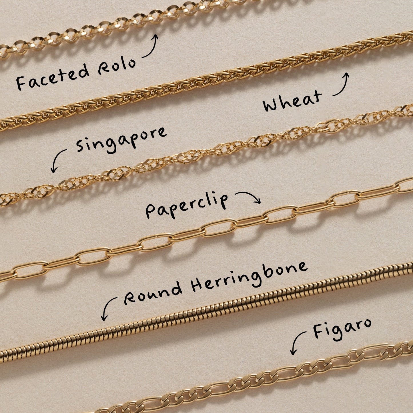 Singapore Chain Charm & Layering Necklace