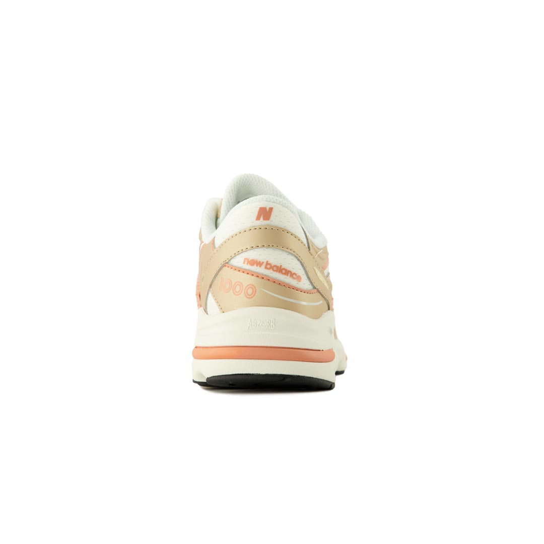 Grade School New Balance 1000 - White/Gold