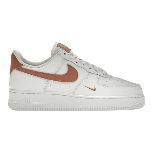 Nike Air Force 1 '07 Essential Women's Sneakers — White & Rust Pink Low-Top