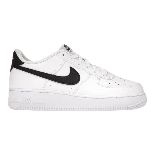 Nike Air Force 1 Low Big Kids' (GS) Sneakers — White & Black Low-Top
