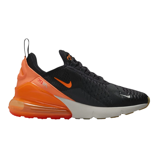 Nike Air Max 270 Big Kids' (GS) Sneakers — Black & Bright Crimson Low-Top