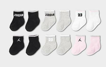 Nike Toddlers Air Jordan 6 Pack Ankle Socks 12/24 Month Socks