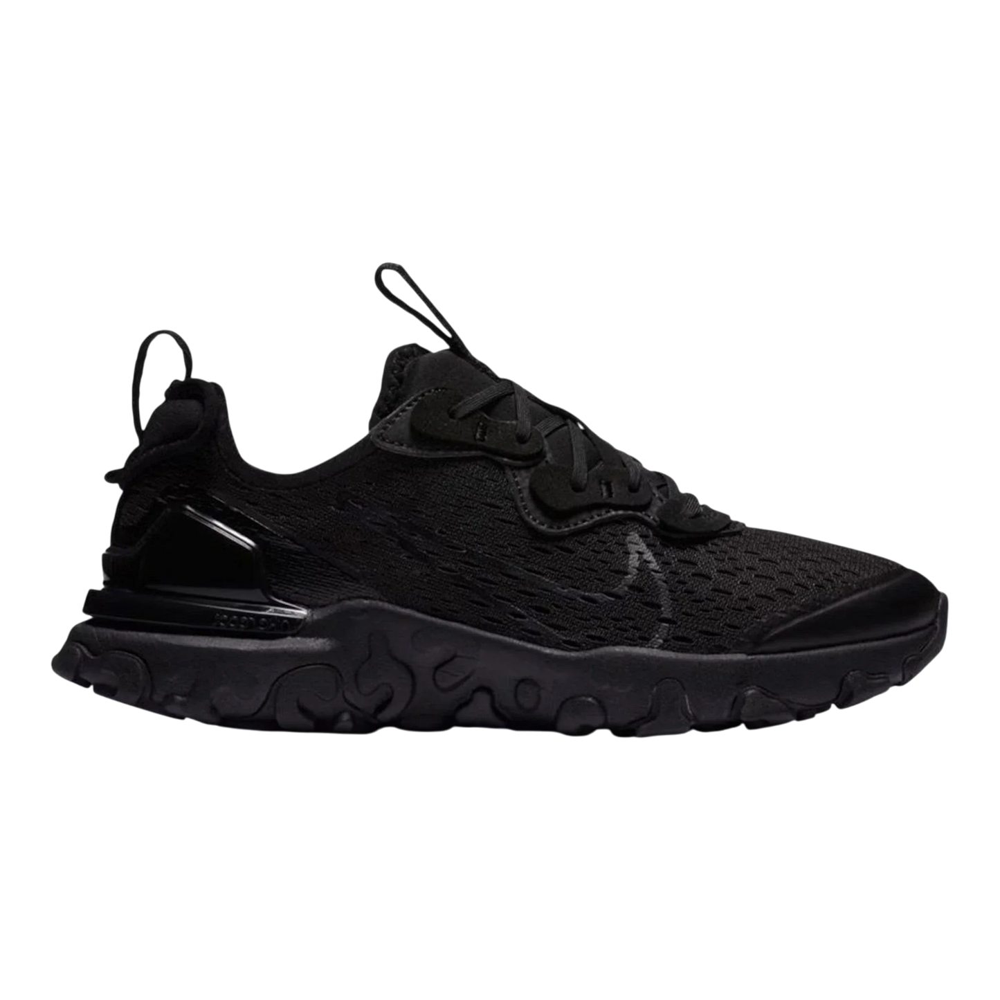 Nike React Vision Big Kids' (GS) Sneakers — Black & Smoke Grey Low-Top
