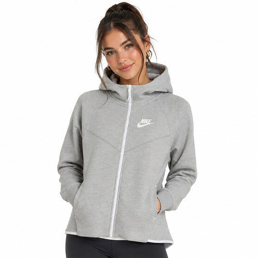 Nike Sportswear Tech Fleece Windrunner Women Hoodie Dark Grey Heather/White