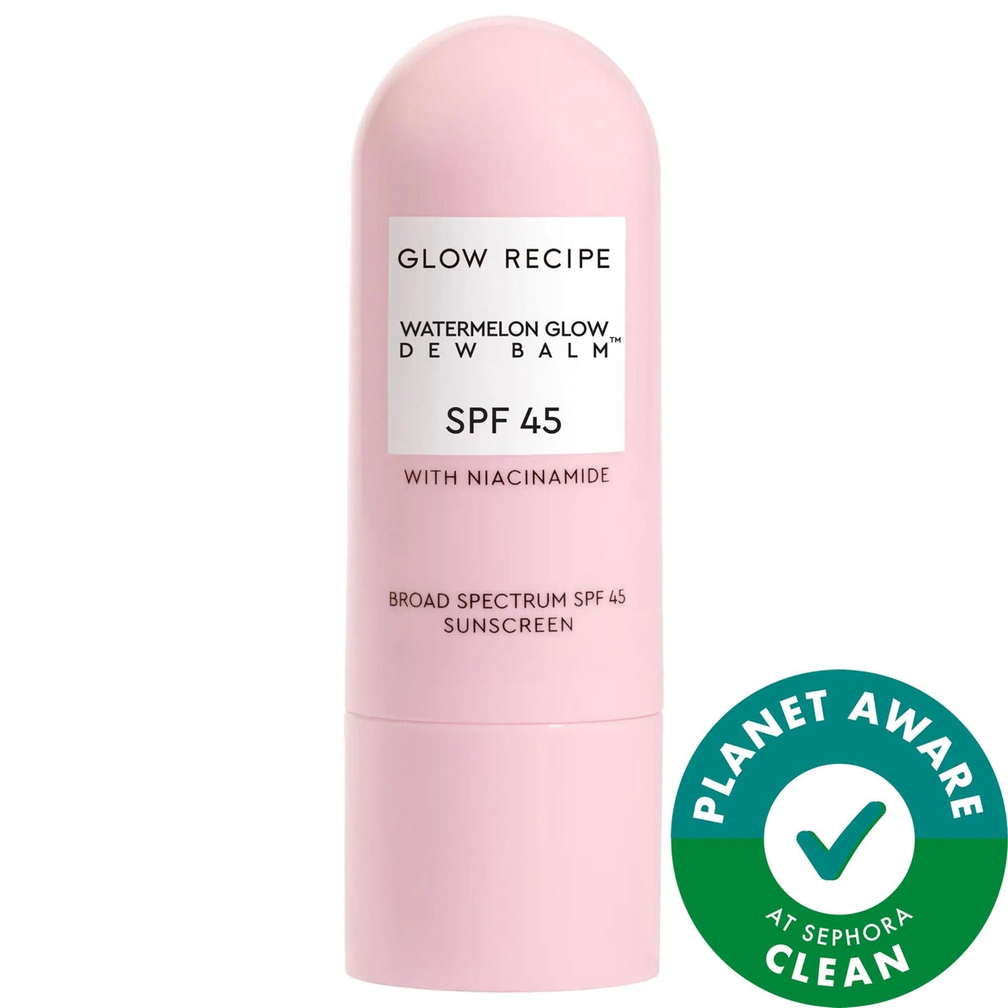 Drunk Elephant Watermelon Glow Niacinamide Dew Balm Face Sunscreen Stick SPF 45 - Hydrating, Broad Spectrum Protection