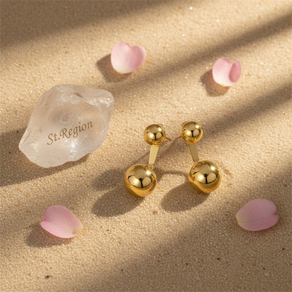 Goldtone Ball Ear Jackets
