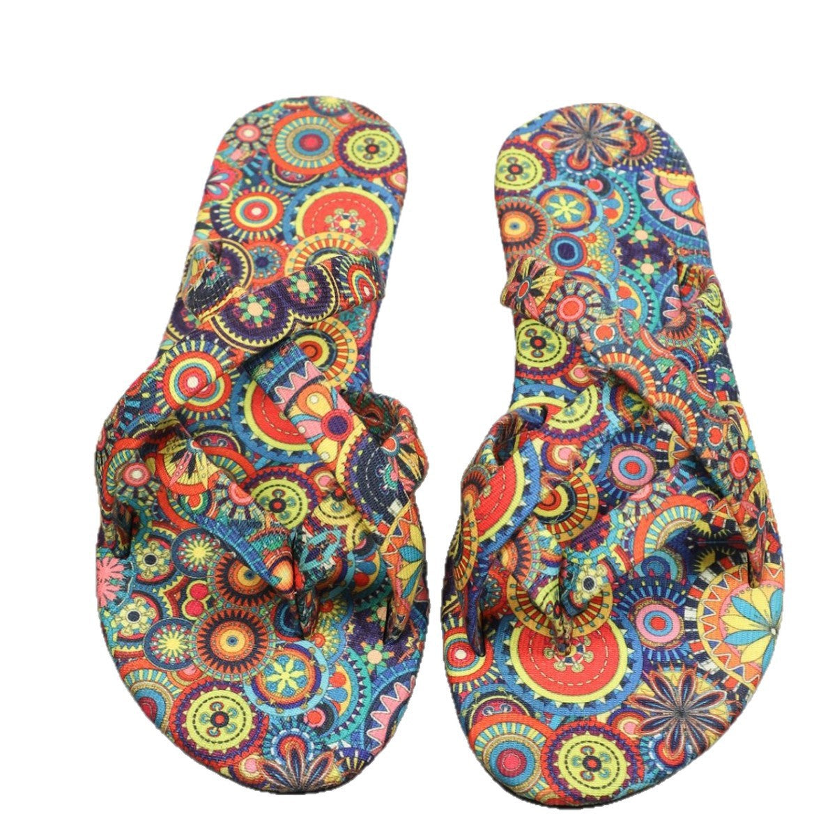 Women’s Boho Flat Printed Sandals