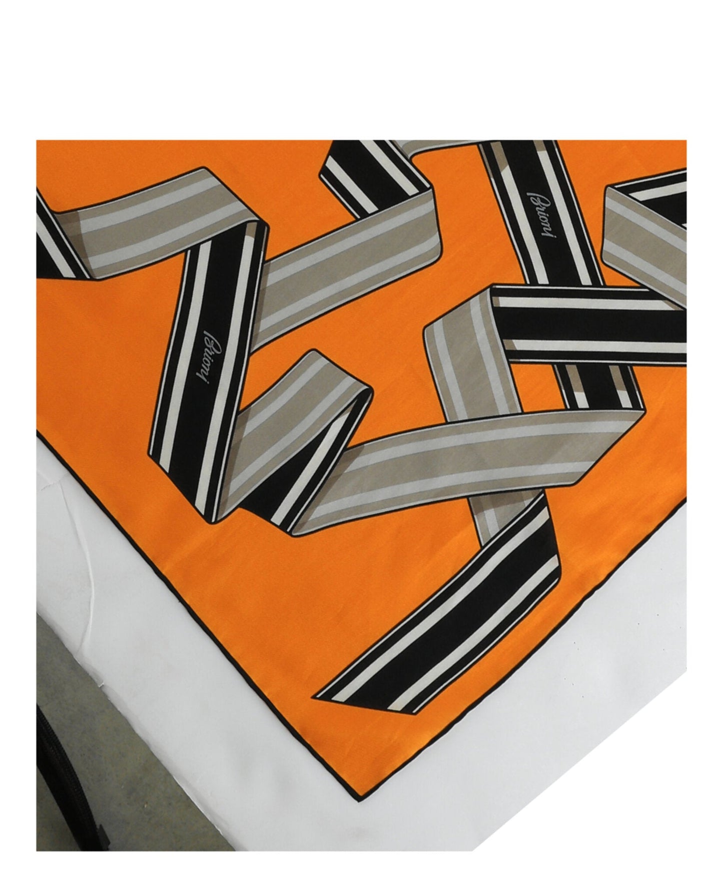 Brioni Ribbon Print Scarf