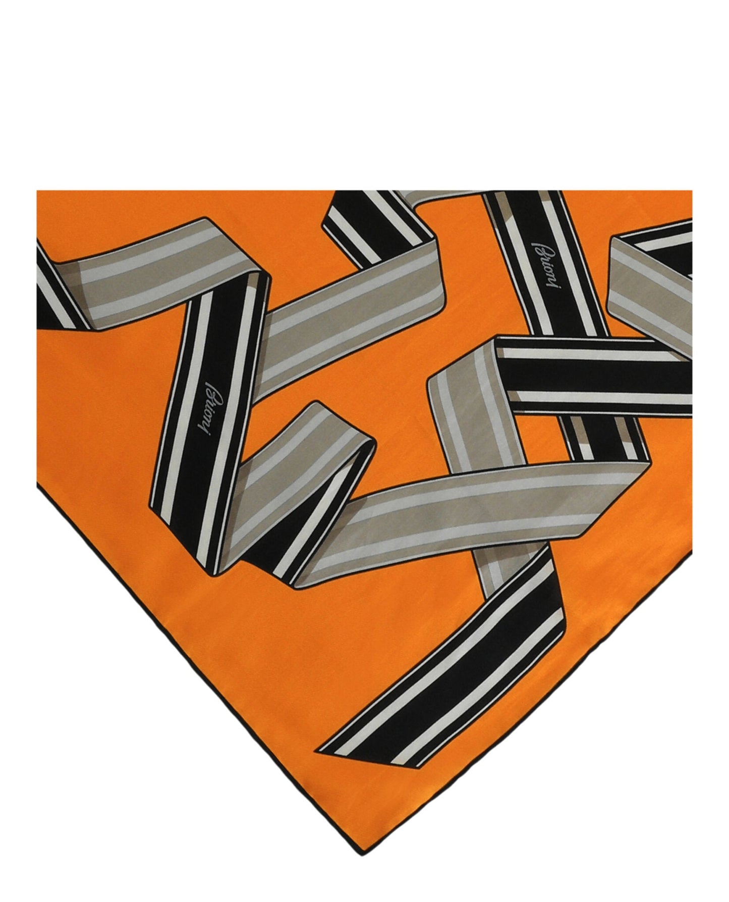 Brioni Ribbon Print Scarf