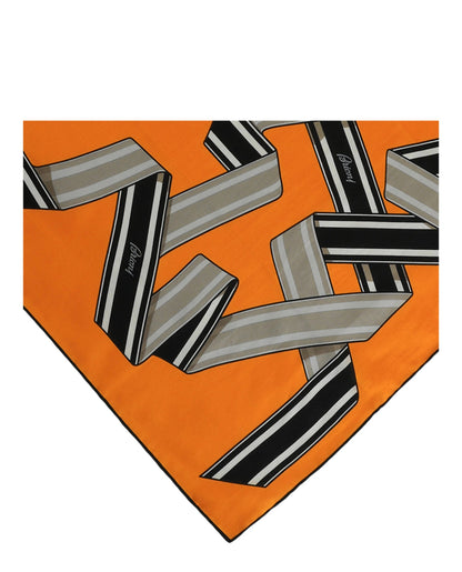 Brioni Ribbon Print Scarf