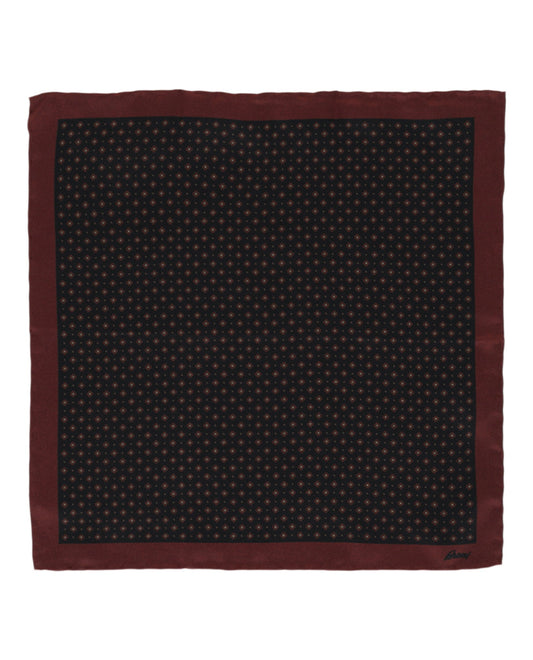 Brioni Patterned Silk Pocket Square