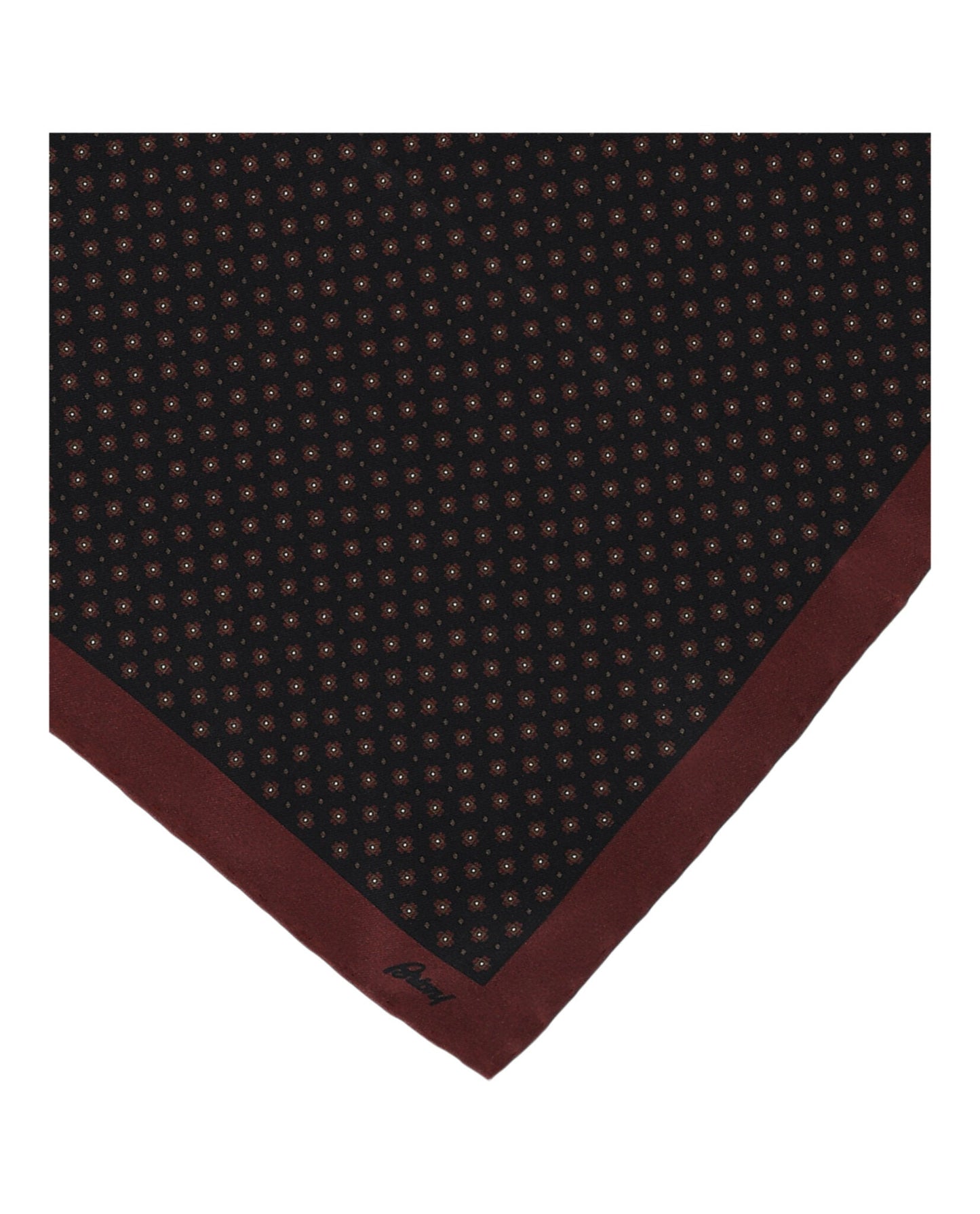 Brioni Patterned Silk Pocket Square