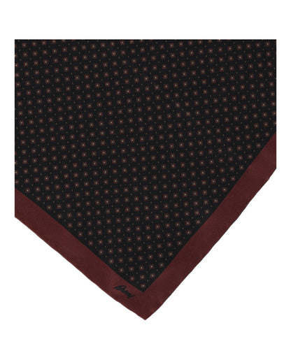 Brioni Patterned Silk Pocket Square
