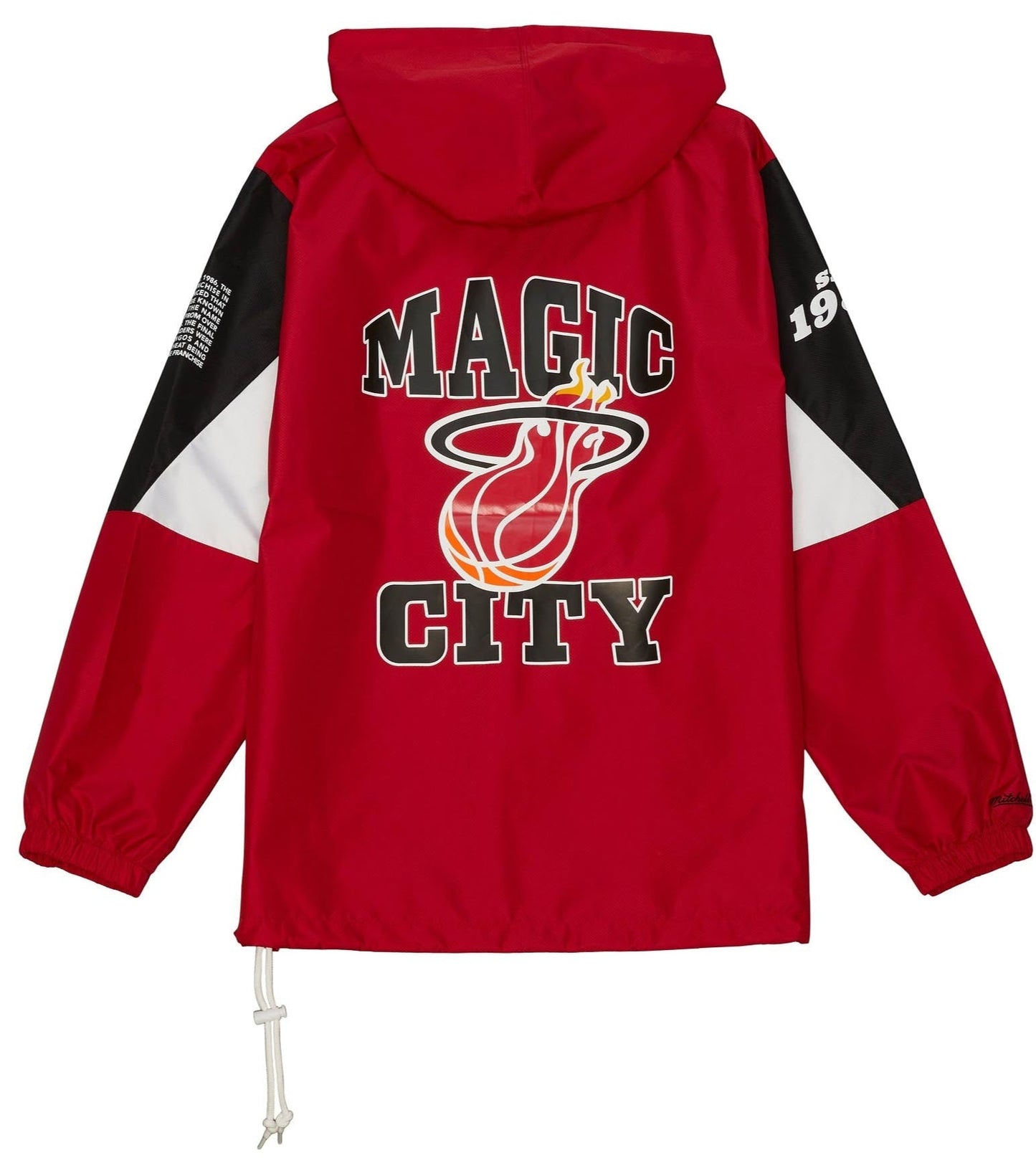 Mitchell & Ness Men's NBA Team Origins Pullover Anorak Heat