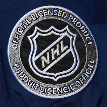 Mitchell & Ness Men's NHL Classic Nylon Pullover Current Logo Blue Jackets Pullovers