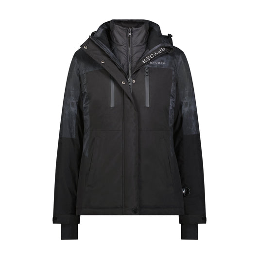 Womens Quilted 3-in-1 Jacket - Black