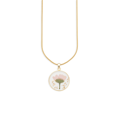 Mint & Lily Pressed Birth Flower Necklace