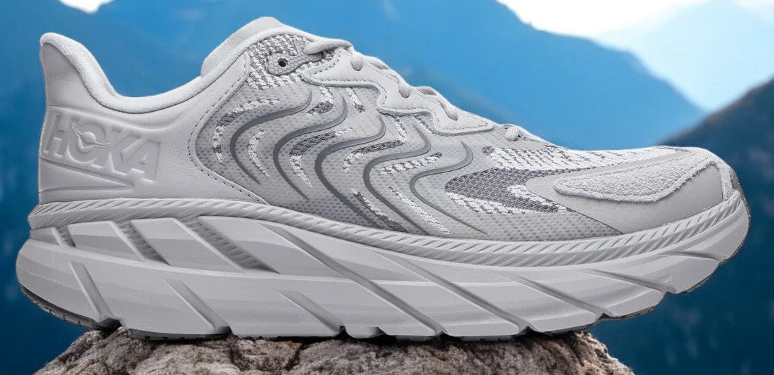 Hoka Men's Clifton Ls 'Galactic Grey' Athletic Shoes