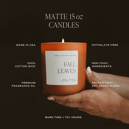Pumpkin Pie Soy Candle - Orange Matte Jar - 15 oz (Hello Pumpkin)