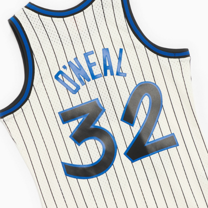 Mitchell & Ness Men's Cream Swingman Jersey Magic 1993 Shaquille O'Neal Jerseys