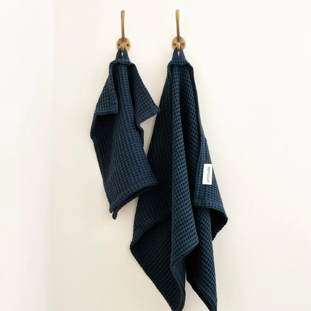 Ocean | Bamboo Waffle Towels Bath Made With 100% Bamboo #Color_ocean