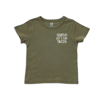 Frankie Jean Queso Let's Eat Tacos Kids Tee