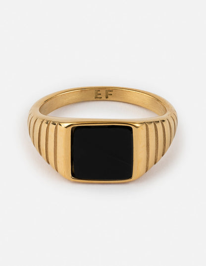 Elevated Faith Onyx Signet Ring