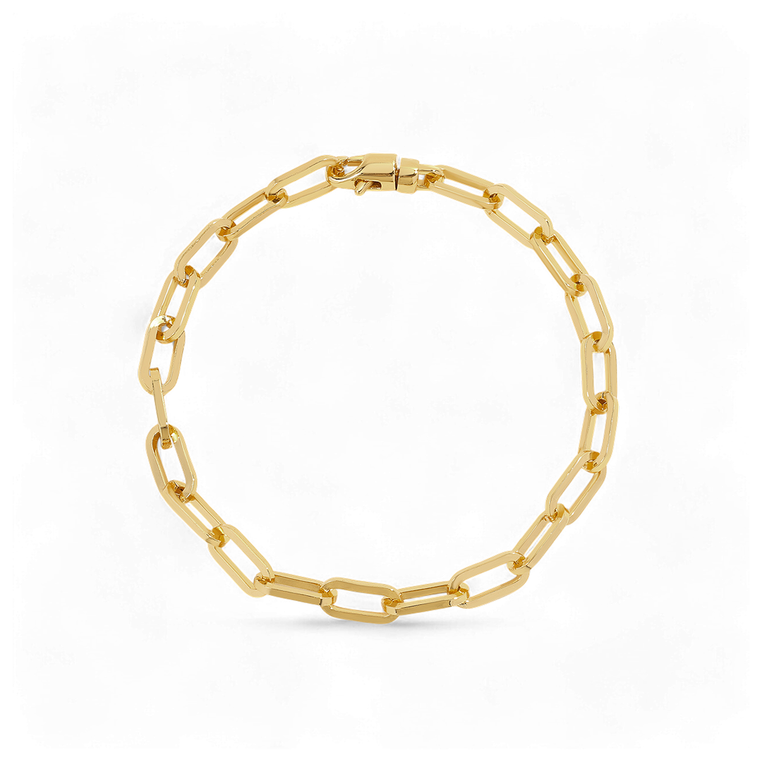 Mint & Lily Open Link Paperclip Chain Bracelet