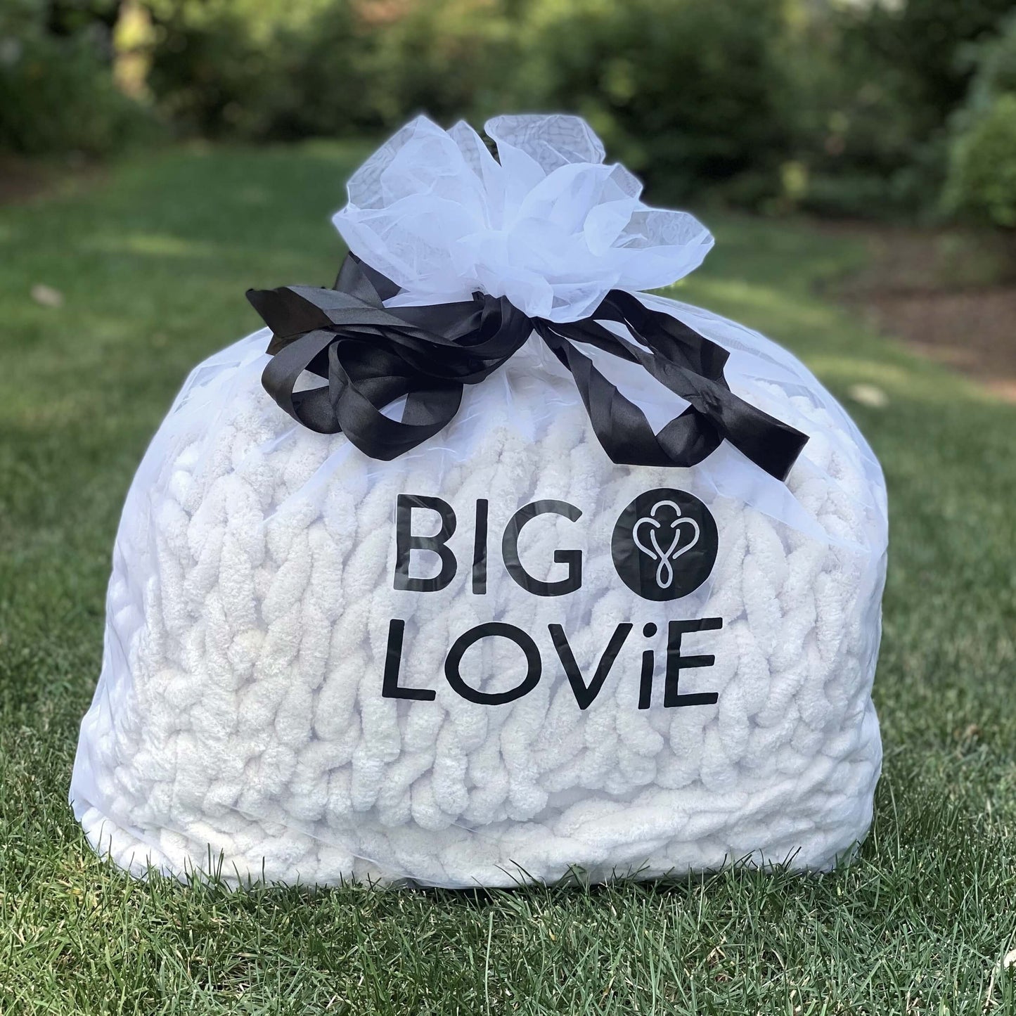 Infinite Chunky Knit Blanket | Minky | Big - Mist