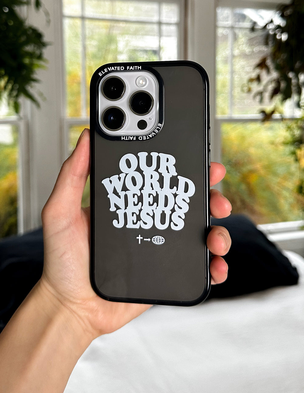 Elevated Faith Our World Needs Jesus Phone Case